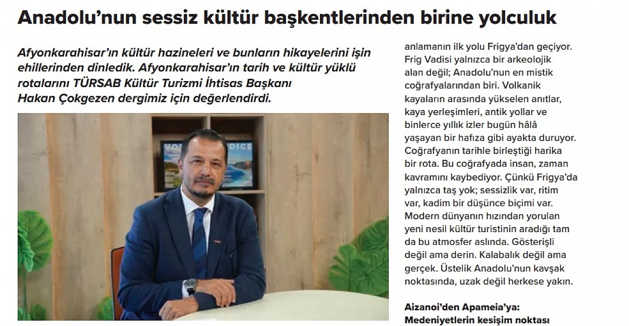 Afyonkarahisar, The Voice Of Travel'da Ayrıntılarıyla Tanıtıldı