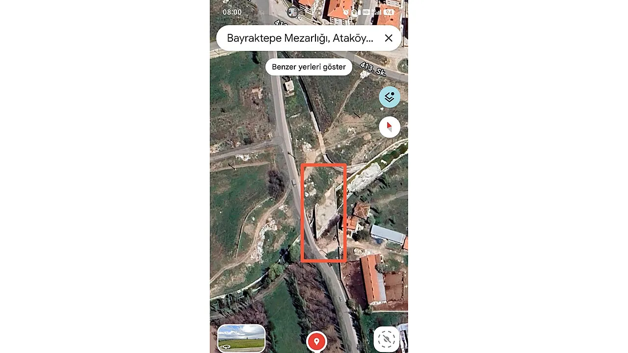 'Bayraktepe Mezarlığı'na Giden Köprü Dar'