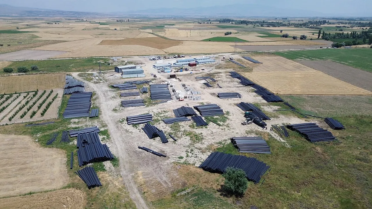 Çay Selevir Barajında 3. Kısım Sulama Modernizasyonu Yapılıyor