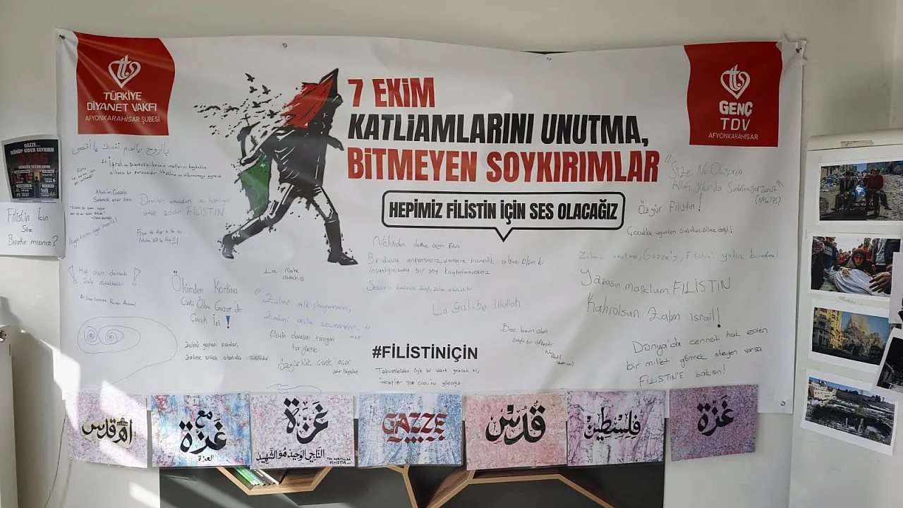 Afyonlu Gençlerden Filistin İçin Tek Yürek: Anlamlı Destek!