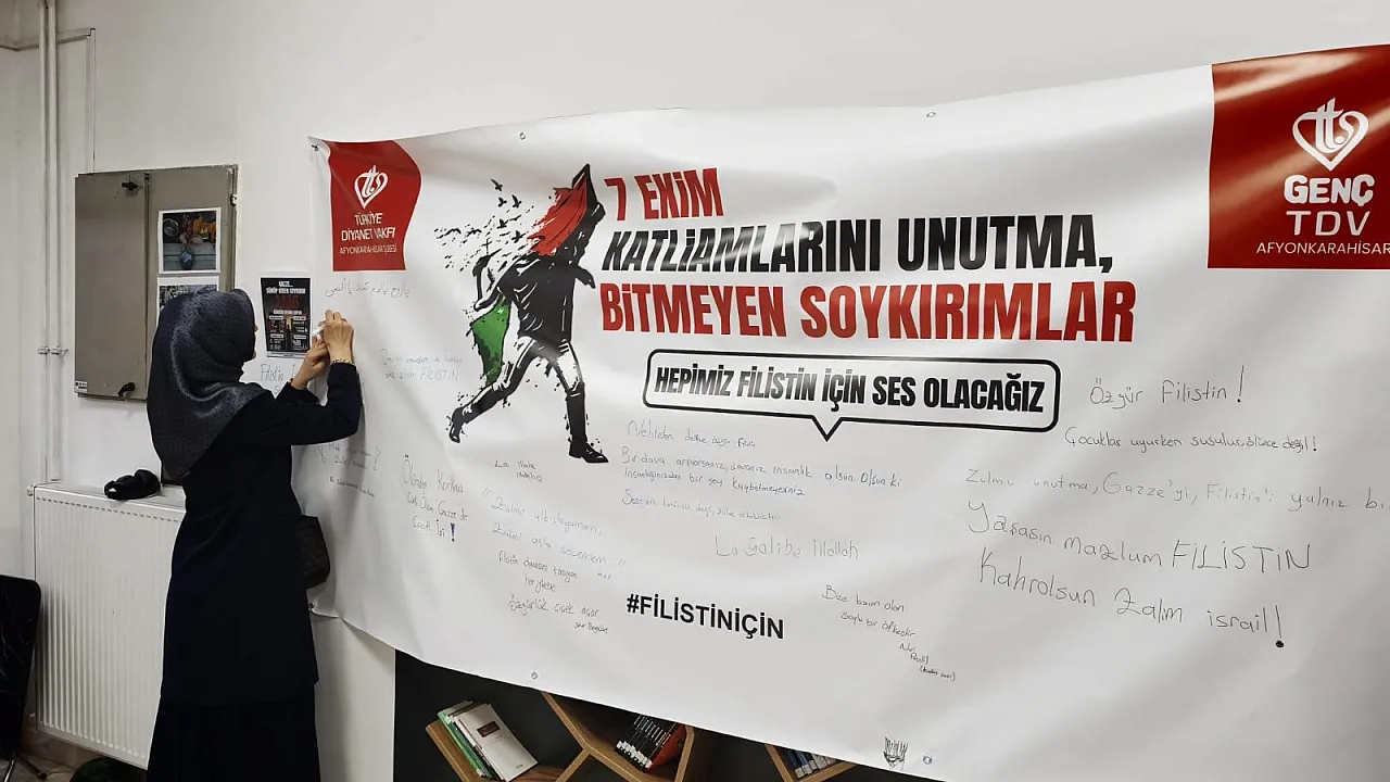 Afyonlu Gençlerden Filistin İçin Tek Yürek: Anlamlı Destek!