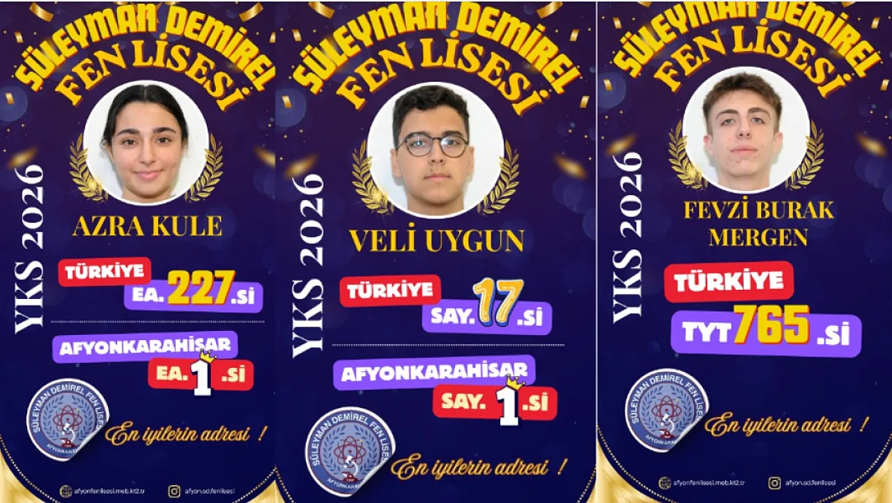 2026 YKS De En İyilerin Adresi Afyonkarahisar SDF Oldu