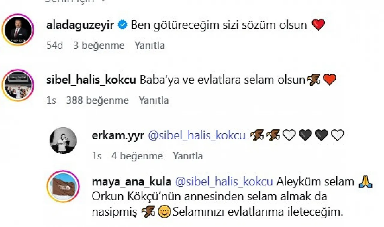 Afyonlu Yıldız Orkun Kökçü'nün Ailesinden Şık Davranış