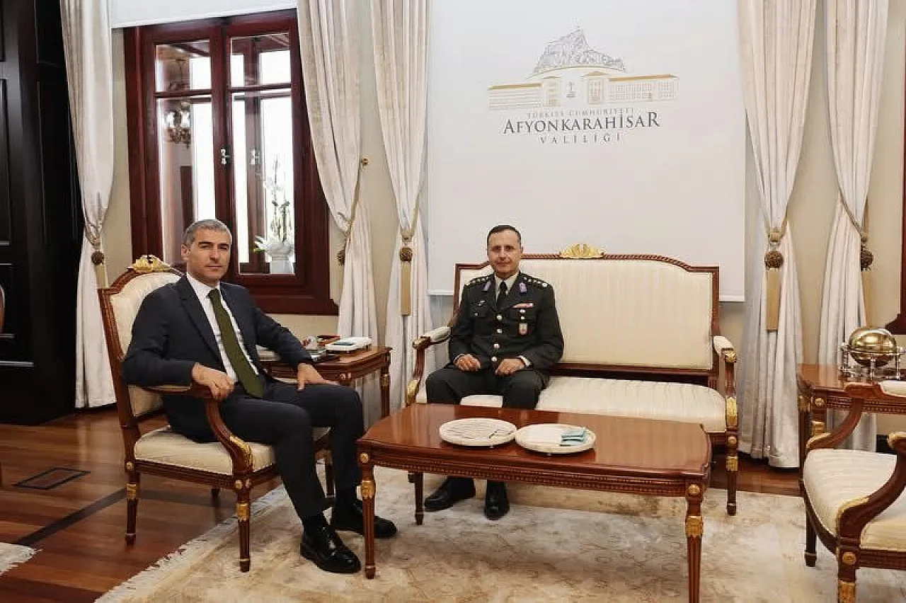 Afyon'da 3 Önemli İsim Vali Aktaş'ın Makamında