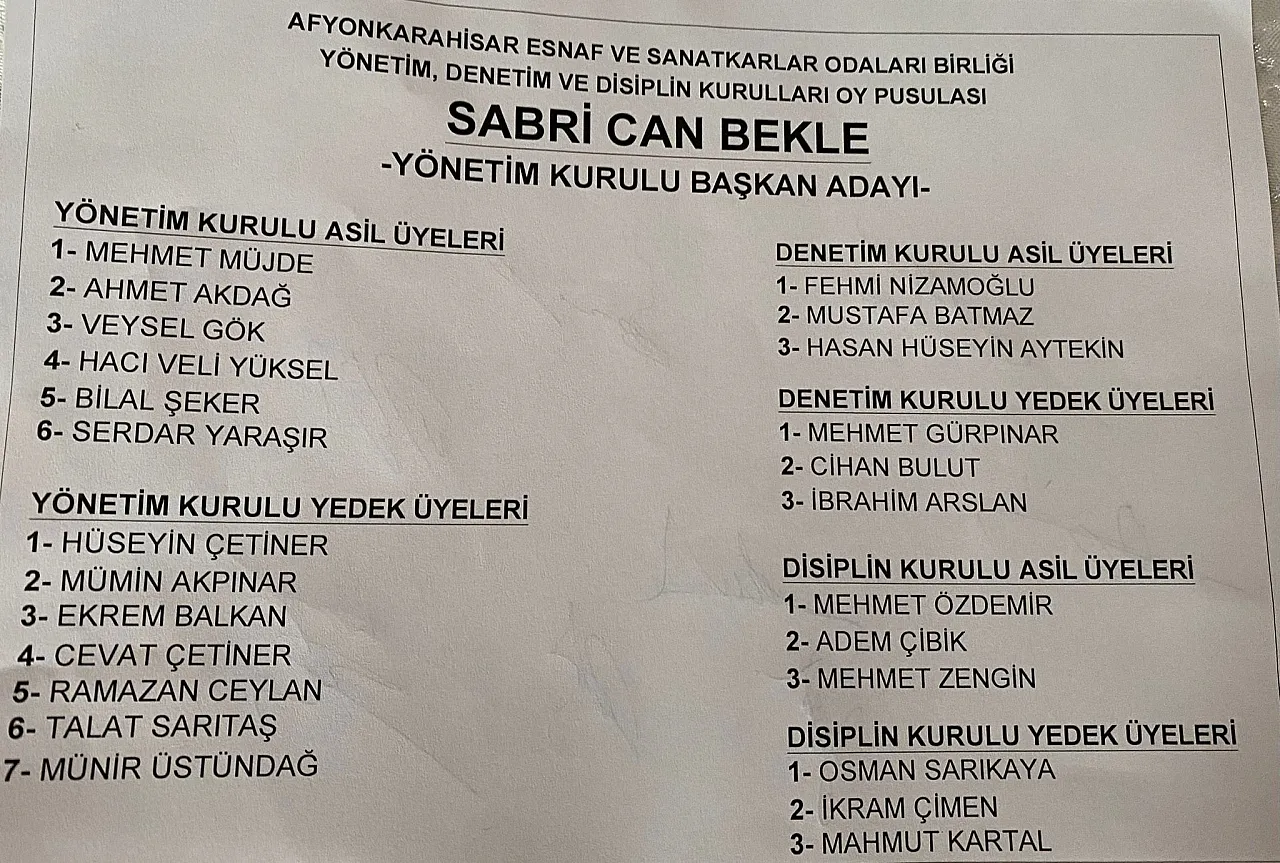 ESOB'da Rakip Listeler Belli Oldu