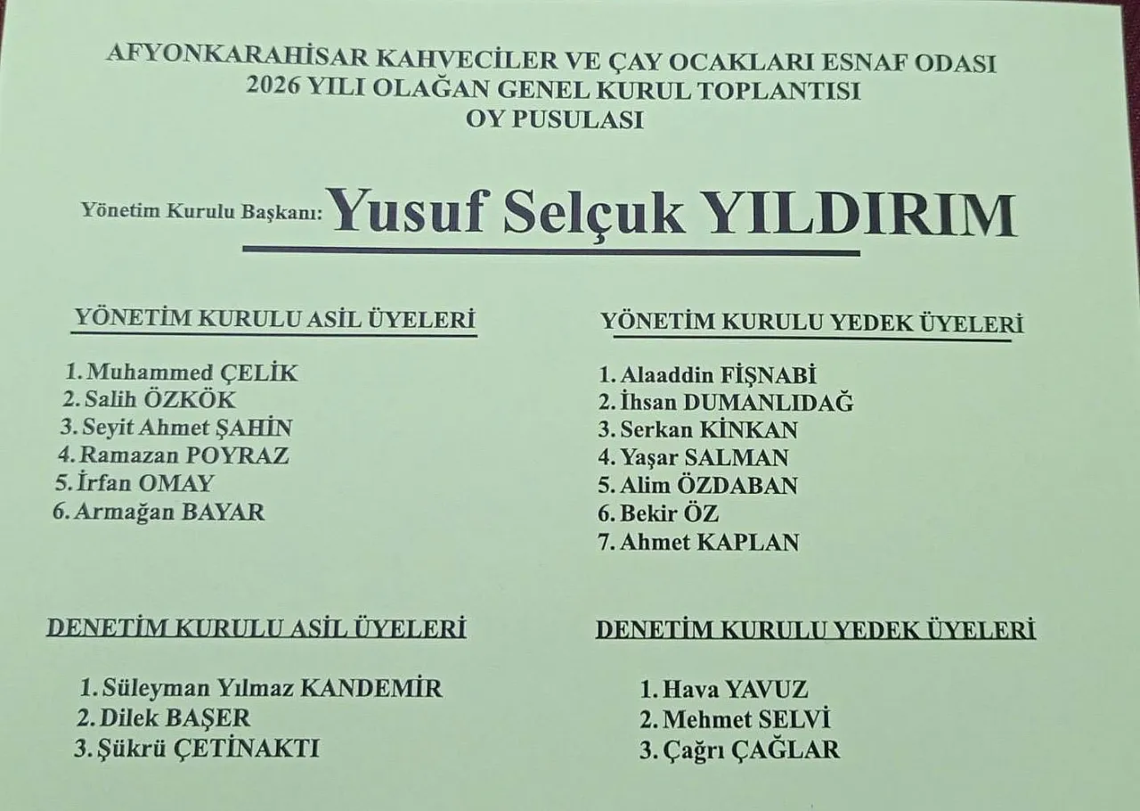 Kahveciler Odası'nda Listeler Belli oldu. İşte Rakipler