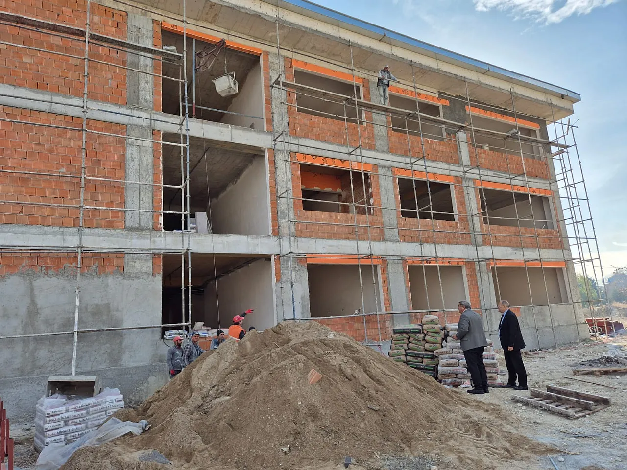 İkinci Fen Lisesi İnşaatı Hızlı İlerliyor