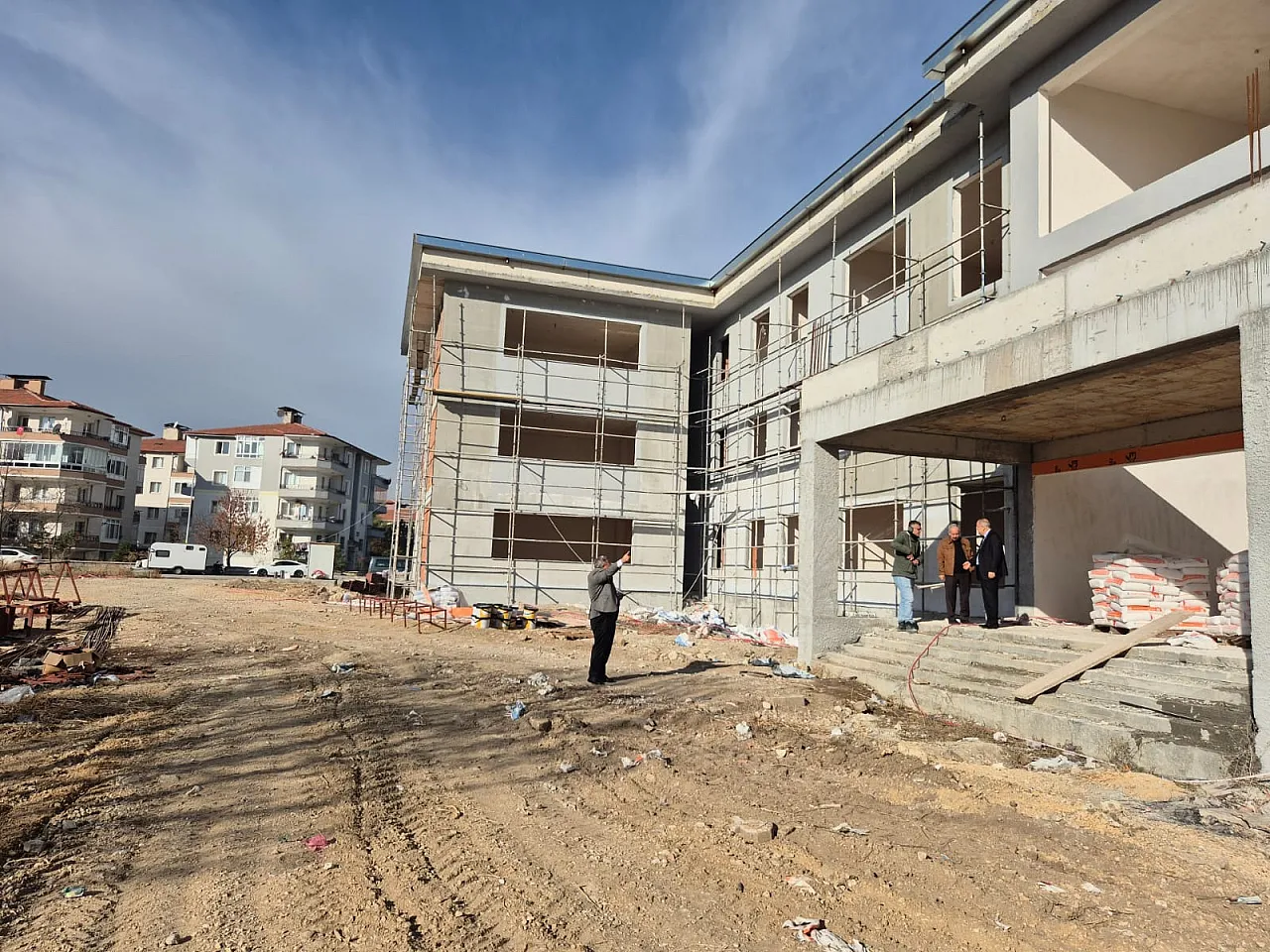 İkinci Fen Lisesi İnşaatı Hızlı İlerliyor