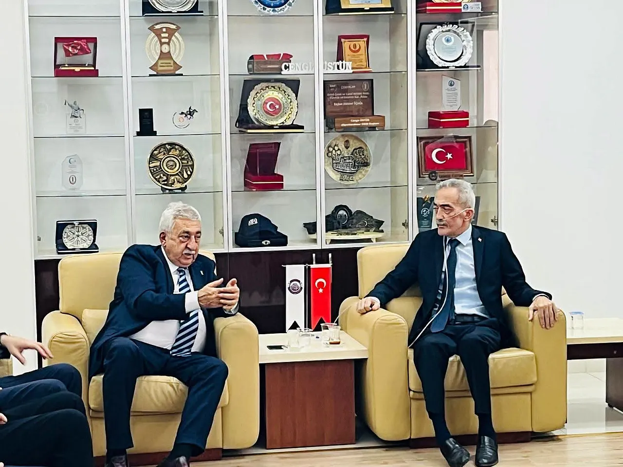 TESK Genel Başkanı Palandöken'den ESOB Başkanı Üstün'e Hayırlı Olsun Ziyareti