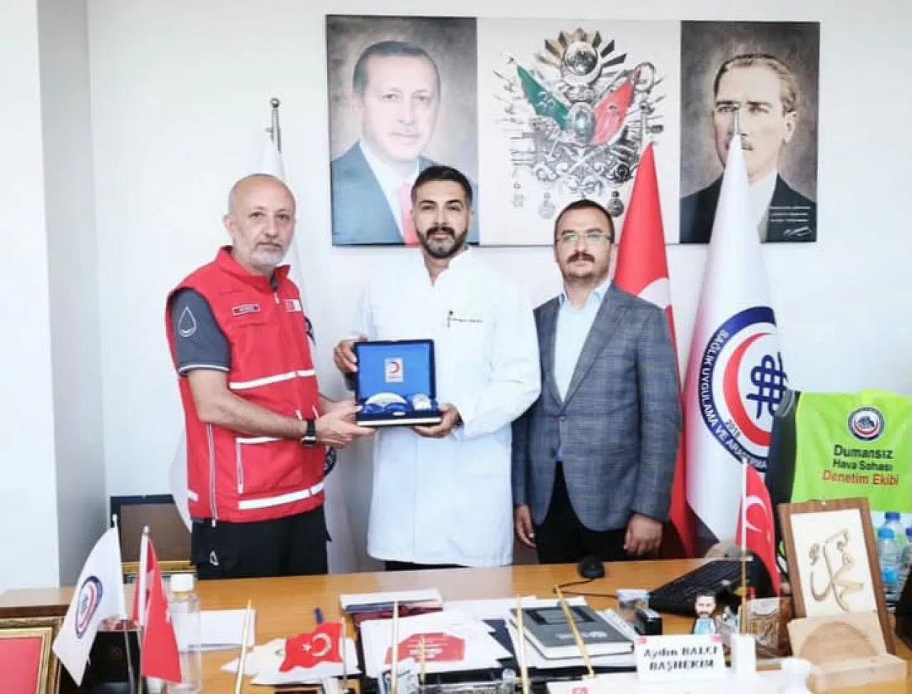 Başhekim Balcı, Türk Kızılayı Yöneticilerini Ağırladı