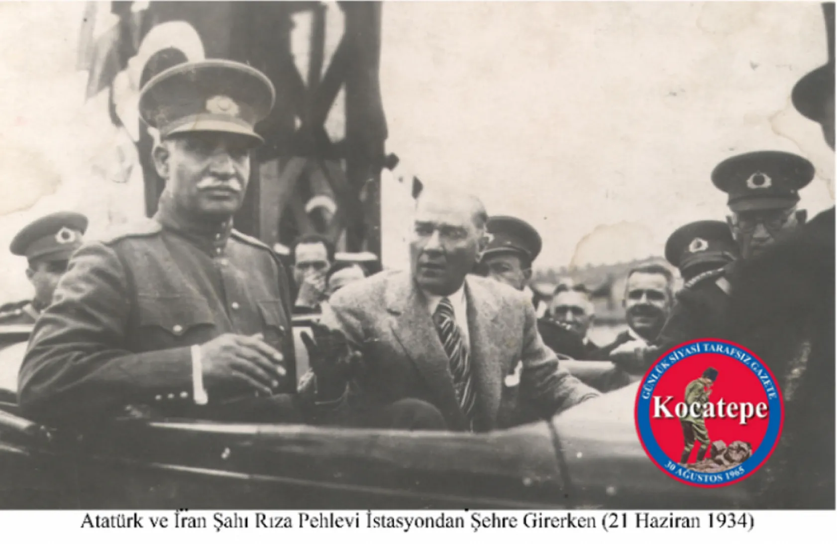 Atatürk Afyonkarahisar'da. Tarihi Fotoğraflar