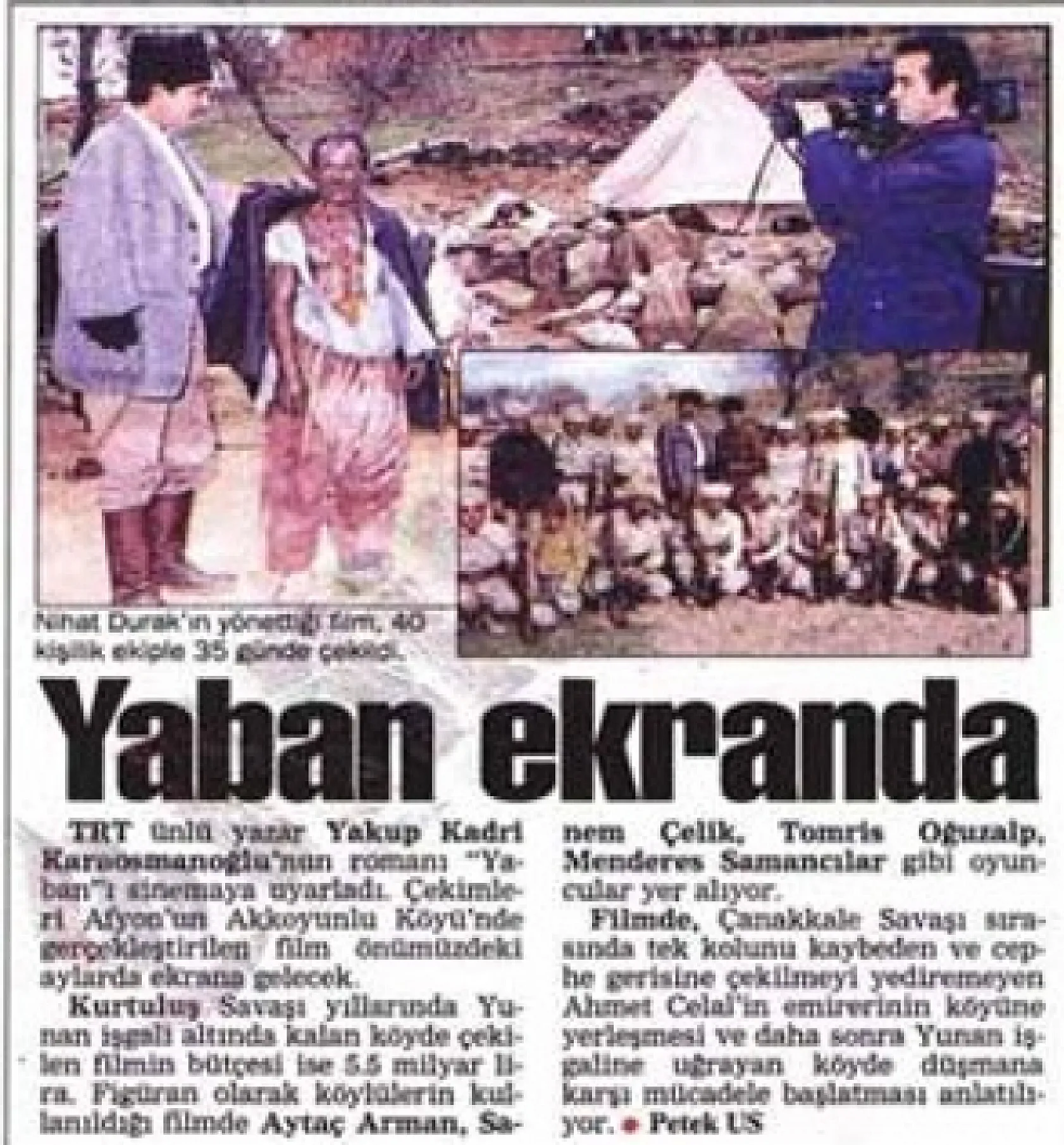 Dünden Bugüne Afyon'da Çekilen Dizi Ve Filmler