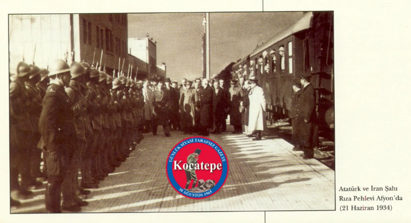 Atatürk Afyonkarahisar'da. Tarihi Fotoğraflar