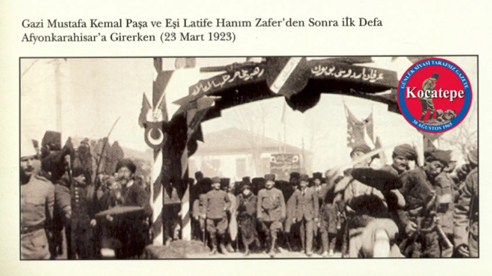 Atatürk Afyonkarahisar'da. Tarihi Fotoğraflar