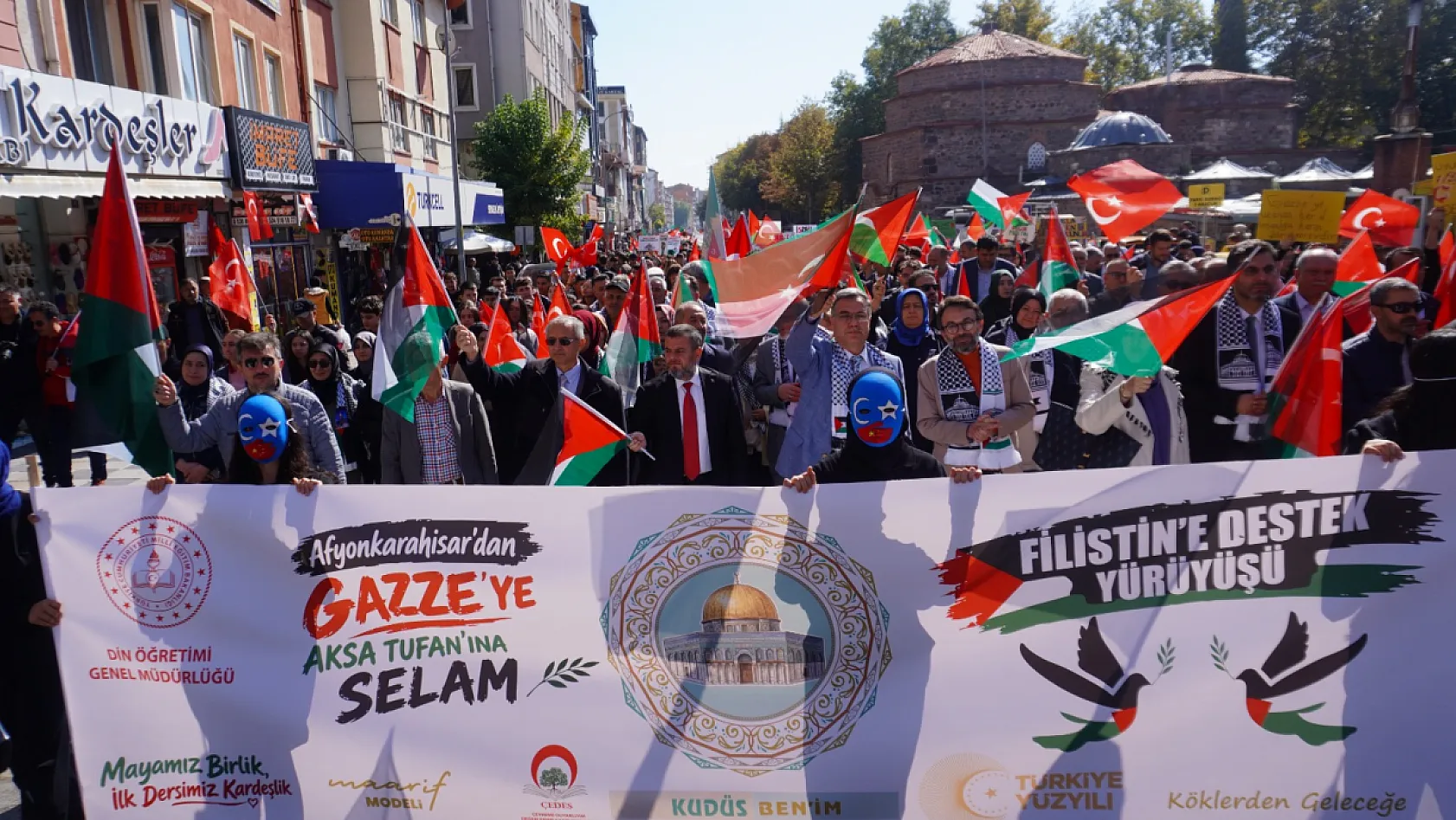 7 Ekim'de Afyon'dan Filistin'e 7 Bin Selam