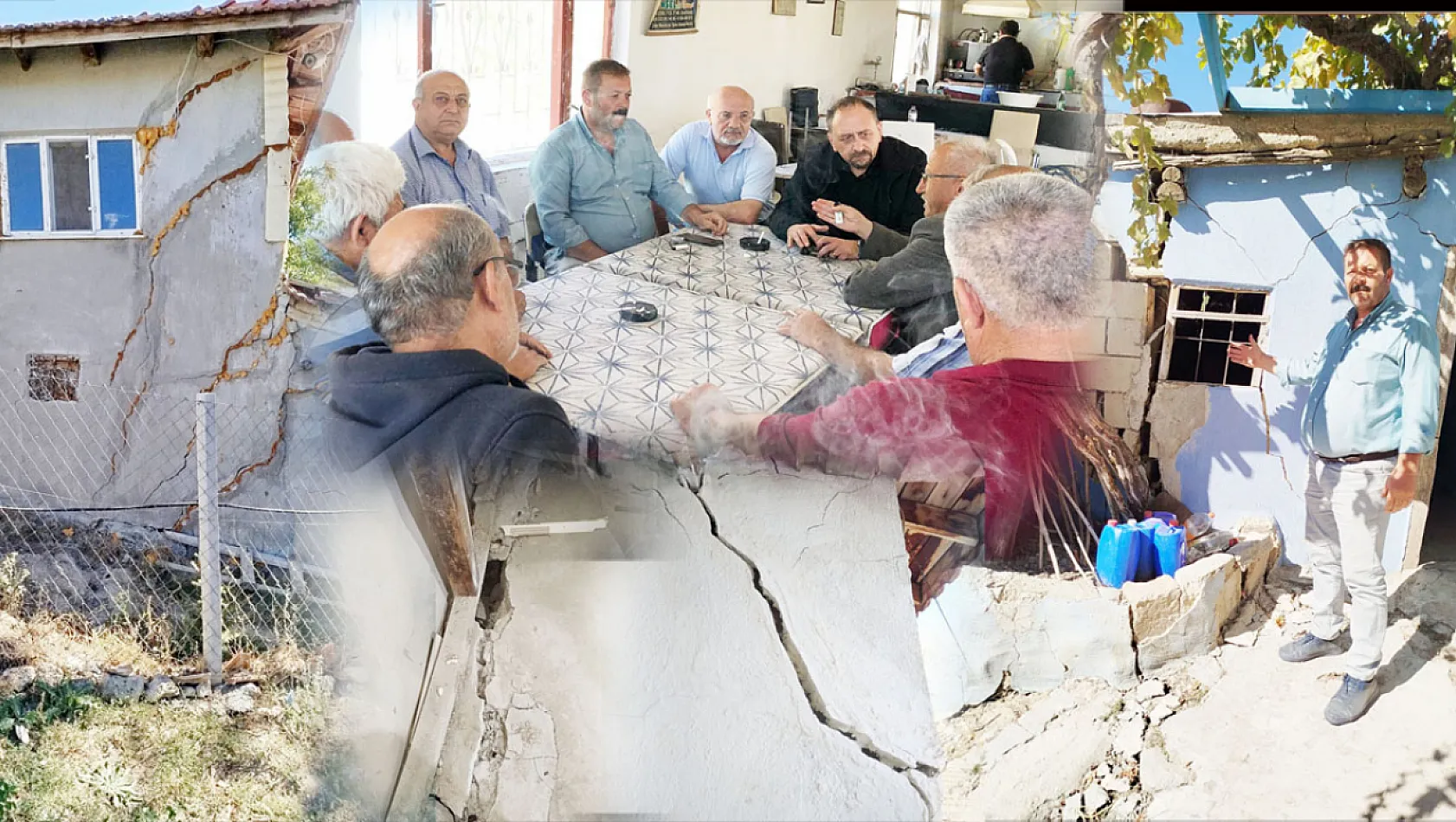 Afyon Depremi'nden Sonra Yarıklar Oluştu, Köylüler Endişeli