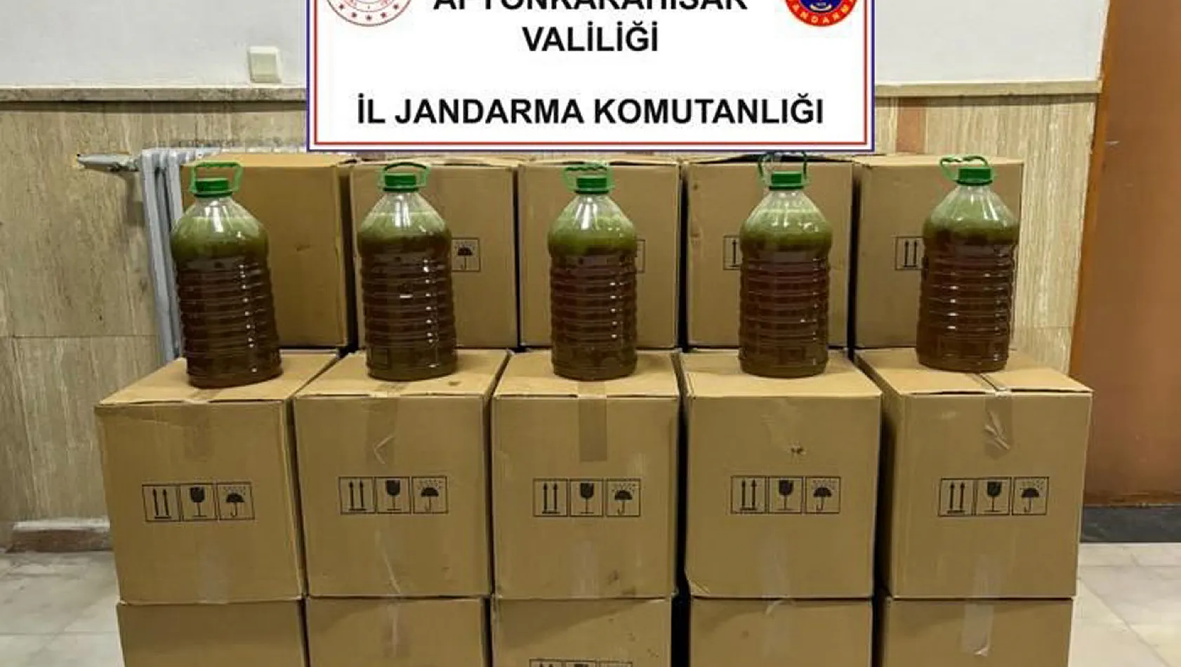 Afyon’da 650 Litre Zeytinyağı Ele Geçirildi