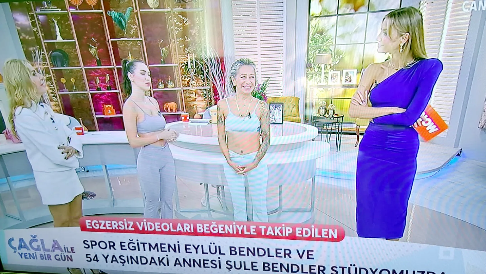 Afyonlu Anne-Kız'dan Now TV'de Fitnes Eğitimi