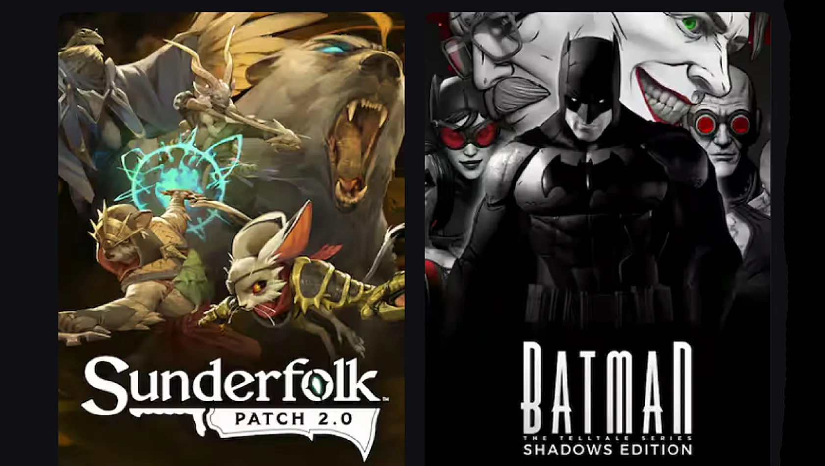 Epic Games'ten Oyunculara Dev Jest: Sunderfolk ve Telltale Batman Shadows Edition Tamamen Ücretsiz Oldu!