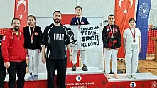 Afyonkarahisar'ın Genç Taekwondo Sporcuları Nuray Can ve Havva Nisa Sarı'dan Gümüş Madalya