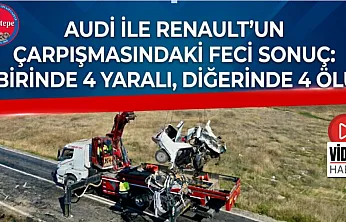 Audi ile Renault'un Çarpışmasındaki Feci Sonuç: Birinde 4 Yaralı, Diğerinde 4 Ölü