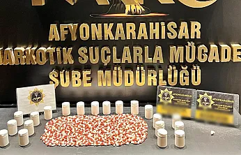 Afyon'da 1040 Adet Sentetik Ecza Ele Geçirildi
