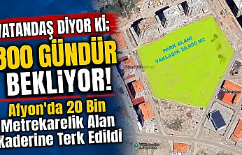 Afyon'da 20 Bin Metrekarelik Alan Kaderine Terk Edildi