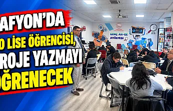 Afyon'da 60 Lise Öğrencisi, Proje Yazmayı Öğrenecek