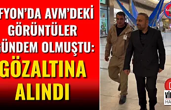 Afyon'da Avm'deki Görüntüler Gündem Olmuştu: Gözaltına Alındı