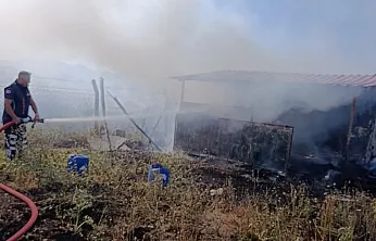 Afyon'da Bağ Evinde Yangın Paniği