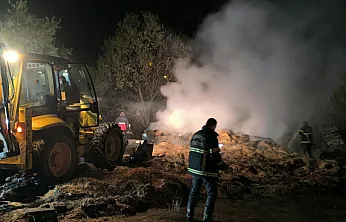 Afyon'da Besihanede Feci Yangın: 6 Büyükbaş Telef Oldu