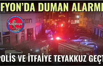 Afyon'da Duman Alarmı! Polis ve İtfaiye Teyakkuz Geçti