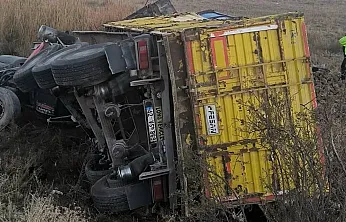 Afyon'da Genç Sürücü Şarampole Uçtu!