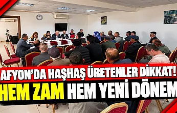Afyon'da Haşhaş Üretenler Dikkat! Hem Zam Hem Yeni Dönem