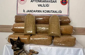 Afyon'da Jandarma, kaçak tütün yakaladı