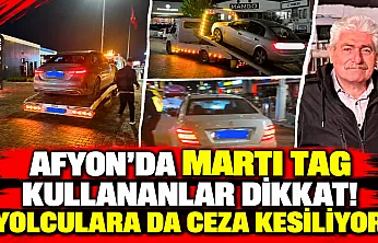 Afyon'da Martı TAG Kullananlar Dikkat! Yolculara Da Ceza Kesiliyor