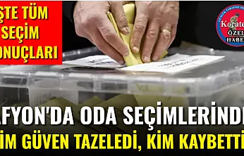 Afyon'da Oda Seçimlerinde Kim Güven Tazeledi, Kim Kaybetti?