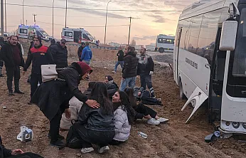 Afyon'da Öğrenci Servisi Kazası: 18 Yaralı! Olay Yerinden İlk Bilgiler…