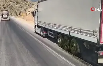 Afyon'da Tır'ın Mor Boya Skandalı Kamerada!