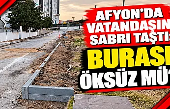 Afyon'da Vatandaşın Sabrı Taştı: Burası Öksüz Mü?