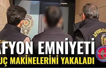 Afyon Emniyeti Suç Makinelerini Yakaladı
