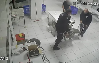 Afyon Polisi'nin Operasyonu Güvenlik Kamerasında