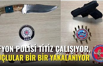 Afyon Polisi Titiz Çalışıyor, Suçlular Bir Bir Yakalanıyor