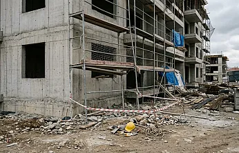 Afyonkarahisar'da İnşaatta Feci Kaza