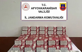 Afyonkarahisar'da Jandarmadan Kaçak Tütün Baskını