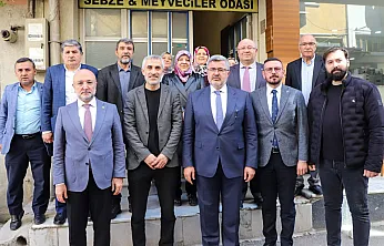 AK Parti Heyeti Sebzeciler Odası Başkanı İle İstişare Etti