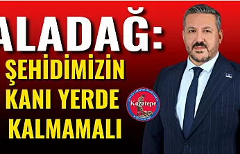 Aladağ: Şehidimizin Kanı Yerde Kalmamalı