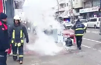 Ambaryolu'nda Korku Dolu Dakikalar: Trafo Alevlere Teslim Oldu