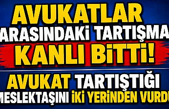 Avukatlar Arasındaki Tartışma Kanlı Bitti. Avukat Tartıştığı Meslektaşını İki Yerinden Vurdu