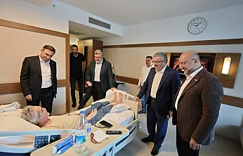 Başkan Üstün'e AK Parti Heyetinden Geçmiş Olsun Ziyareti